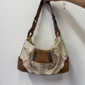 Jessica Simpson Snakeskin Pattern Shoulder Bag